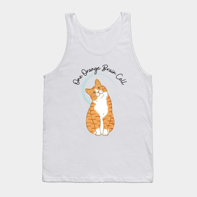 One Orange Brain Cell Tank Top by The Shirt Scribner